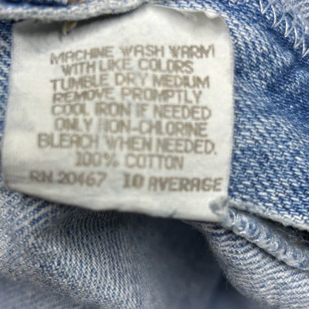 Vintage Chic Blue Jean Shorts Size 10 Average High Rise - Picture 11 of 15